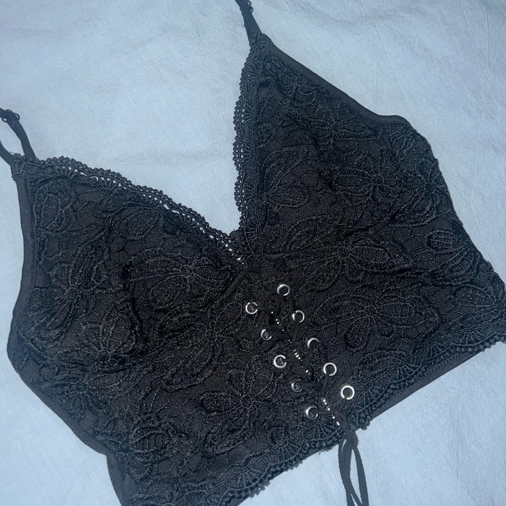 Elegant Black Lace Bralette